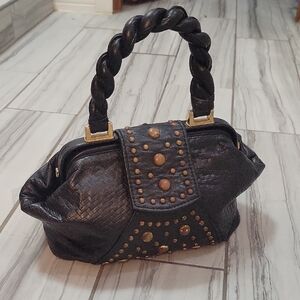 Black Studded Handbag